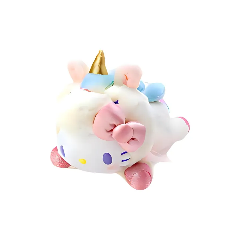 Sanrio Helloketty Hello Kitty Unicorn Dolls Plush Doll Approx. 12cm Height-0