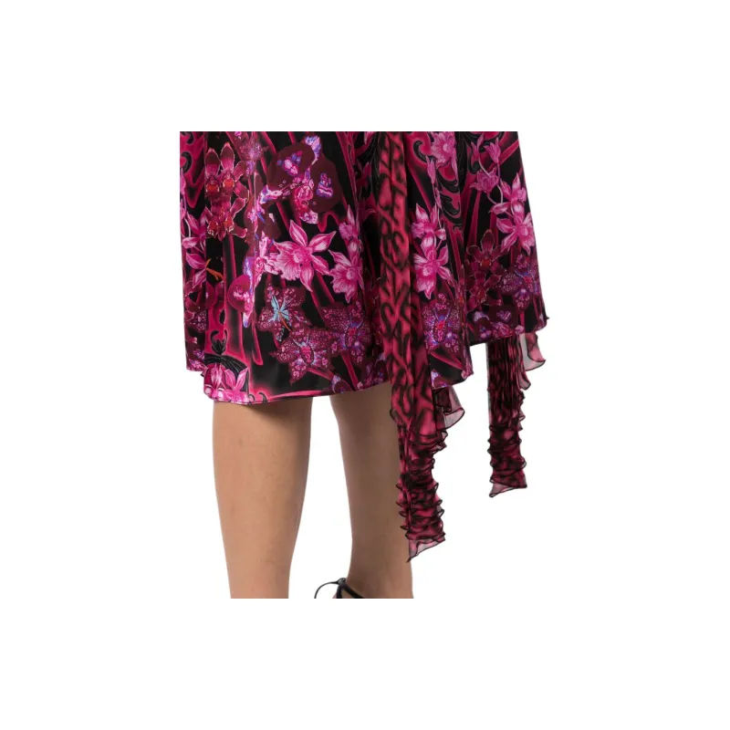 VERSACE FW23 Casual Long Skirts Women's Red-4