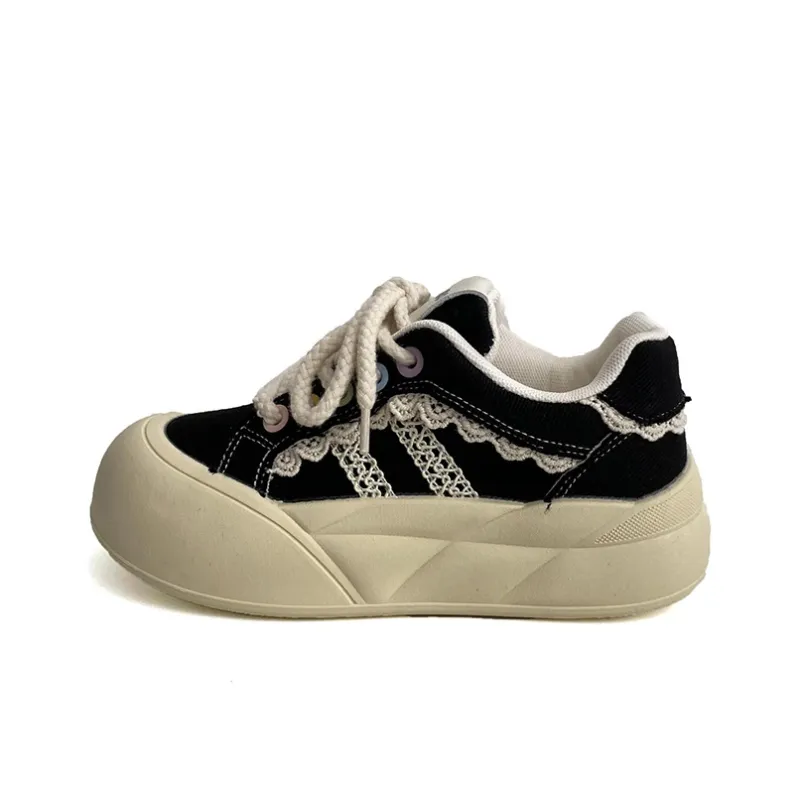 Than Than Me Non-slip Lightweight Low-Top Skateboard Shoes Women's-8