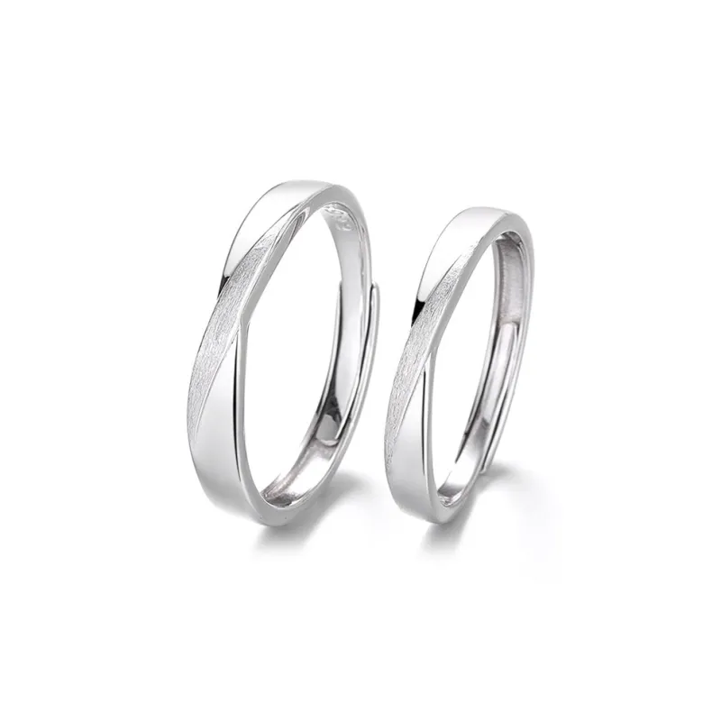 Zhiyu S999 Fine Silver Rings Unisex Silver White-0