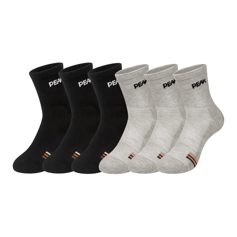 PEAK Mid Calf Socks Unisex 6 Pack-9