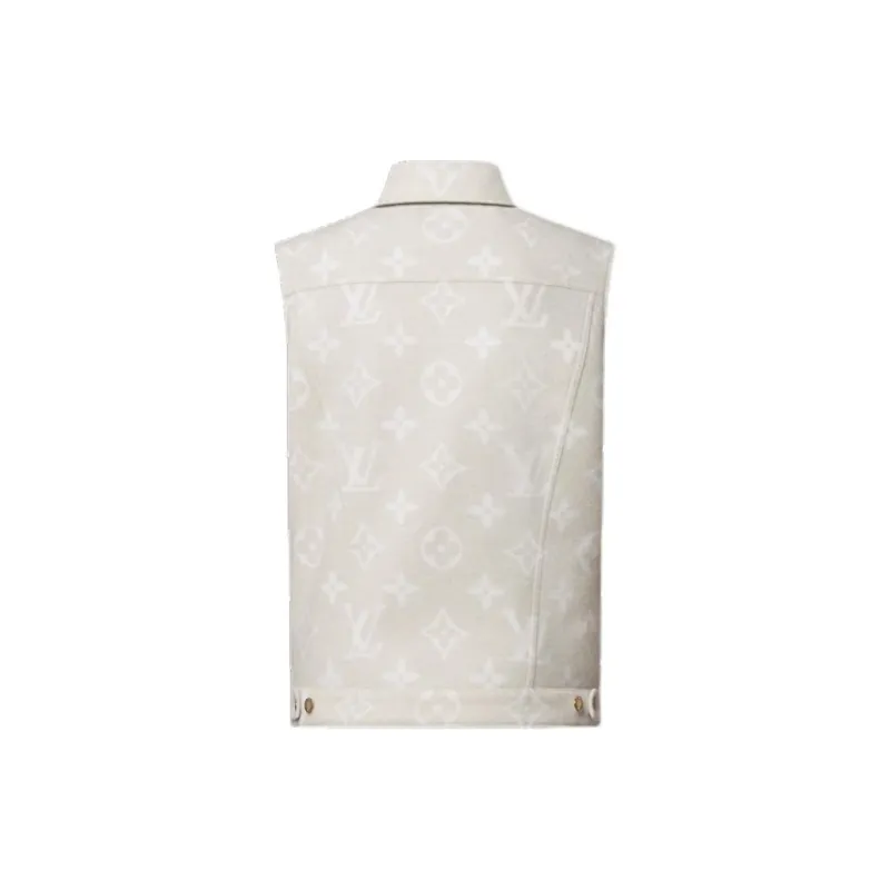 LOUIS VUITTON Reversible Sleeveless Denim Jacket-2