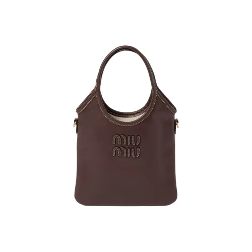 MIU MIU Ivy Cow Leather Tote Bag, Shopping Bag, Handbag, Shoulder Bag Women's Briarwood