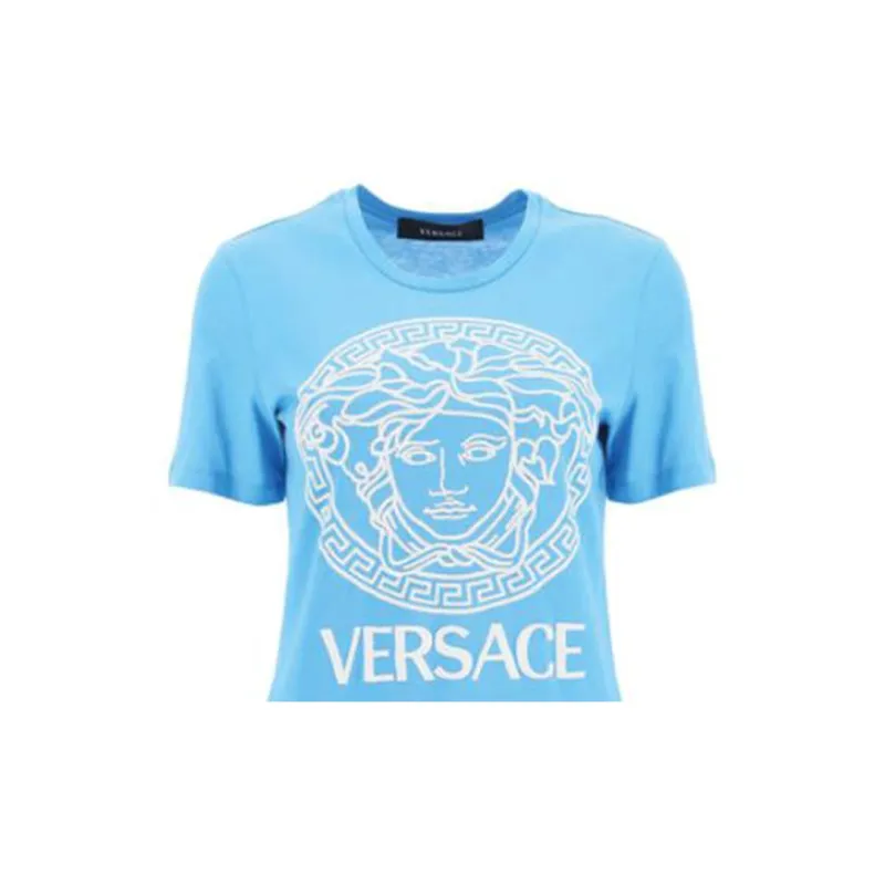 VERSACE T Shirts Women's Blue-4