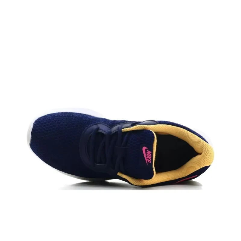 Nike Tanjun Slip Resistant And Breathable Low Top Running Shoes Women's Blue-3