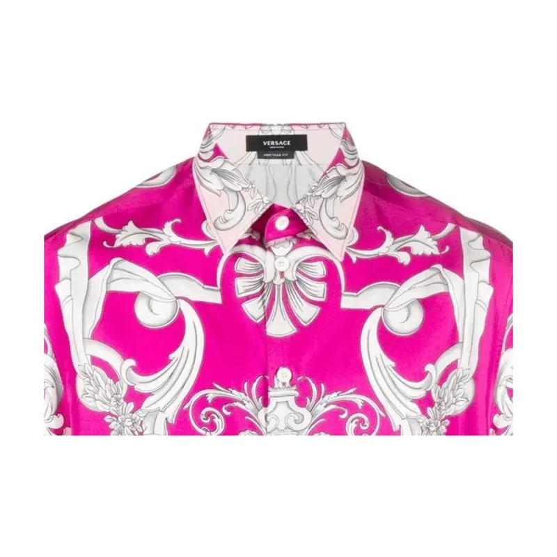 VERSACE Shirts Men Pink-4