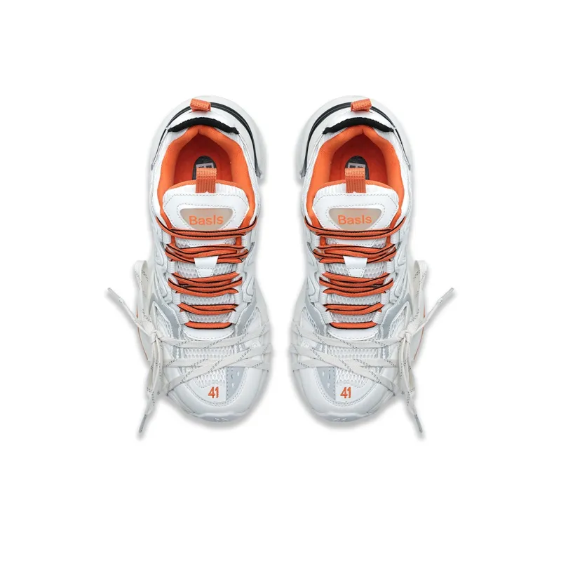 K-WANG Paris Breeze Anti-Slip And Wear-Resistant Height Increasing Low-Top Chunky Sneakers Unisex-3
