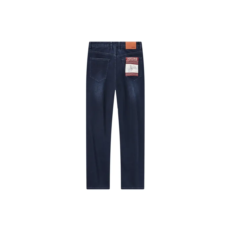 Jiumuwang Men's Pants Expert FW24 Jeans Men's Deep Blue-1