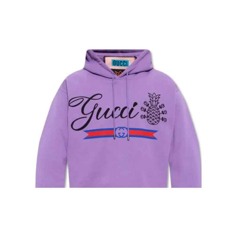 GUCCI Pineapple SS23 Sweatshirt Men's Purple-5