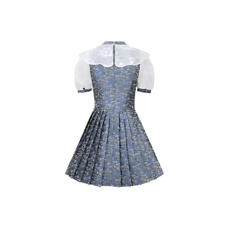 JORYAweekend Short Sleeved Dress Women's Teal Gold Blue-1