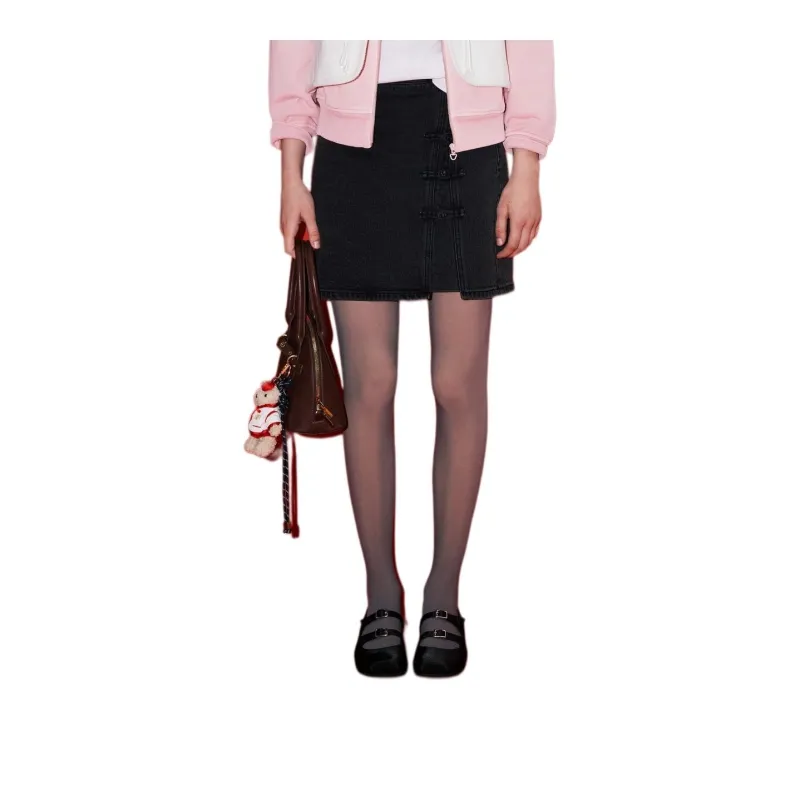Teenie Weenie Casual Short Skirts Women's Black-1