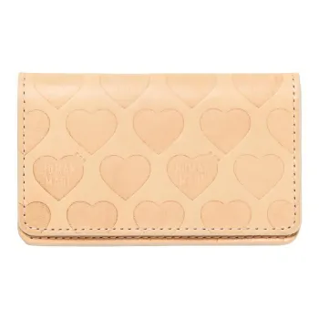 HUMAN MADE Leather With Cow Leather Card Holder Regular Unisex Beige/Brown