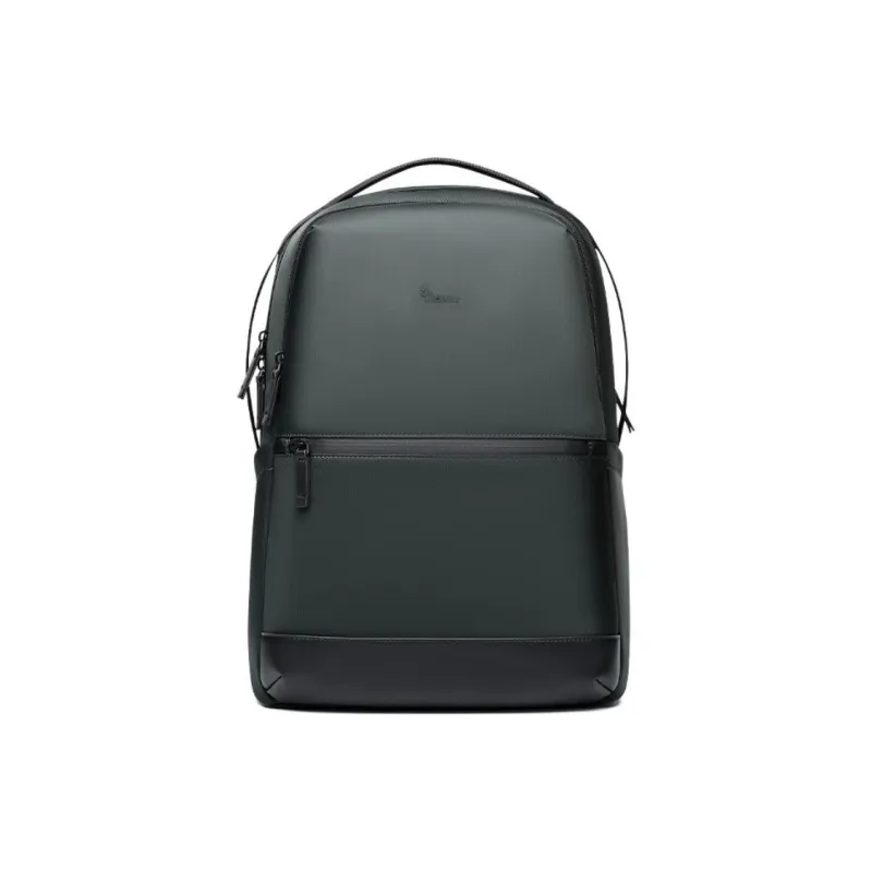 OIWAS Fabric Travel Backpack Laptop Bag Regular Unisex Black/Gray Green-3