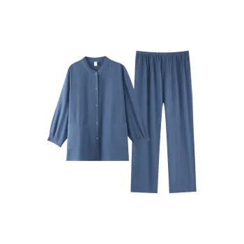 ZumashL Luxury Designer Series Pajama Set Women's Dusty Blue