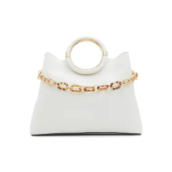ALDO Artificial Leather Crossbody Handbags Medium Size Women's Beige/Black