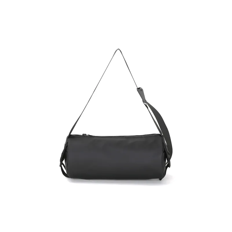 Wenpercy PU Shoulder Bag Crossbody Bag Regular Unisex Black-3