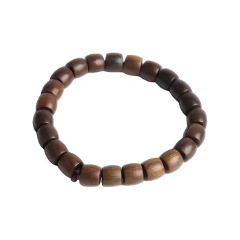 Oushuo Jewelry Green Sandalwood Wooden Bracelets Unisex