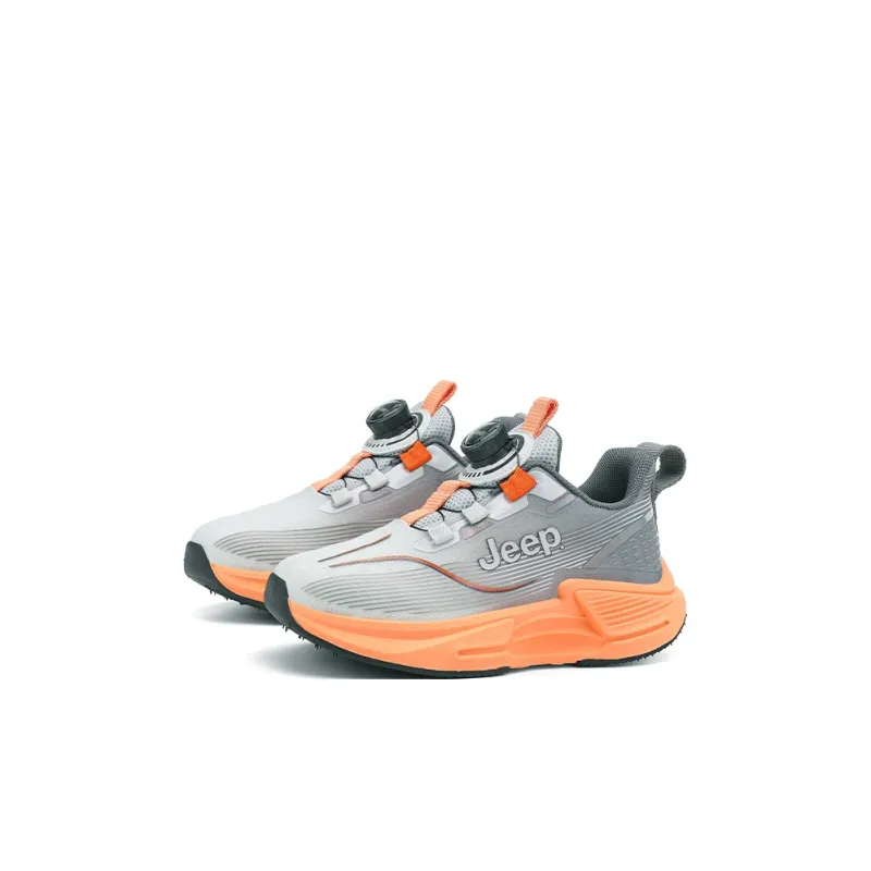 Jeep Wear-Resistant Slip-Resistant Cushioning Breathable Kids' Running Shoes Sunset Orange Kids'-2