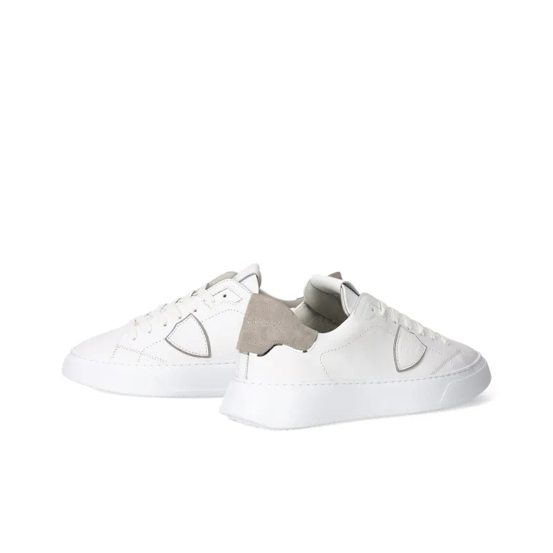 PHILIPPE MODEL Temple Low Top Skateboard Shoes Men's White Gray-2