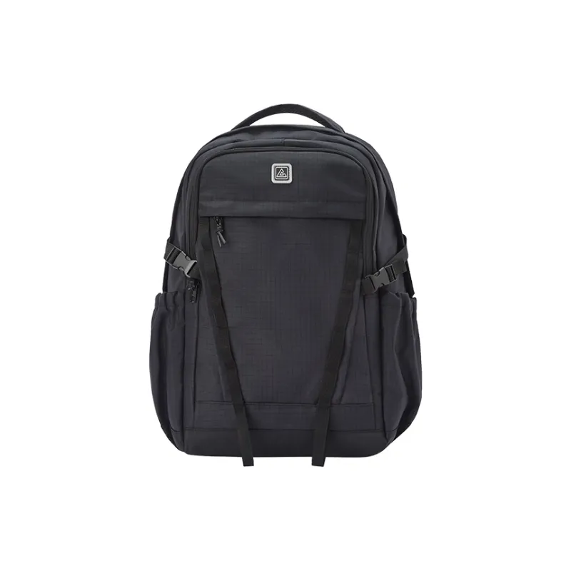 SEM/R Fabric Backpack Large Size Unisex Black-0