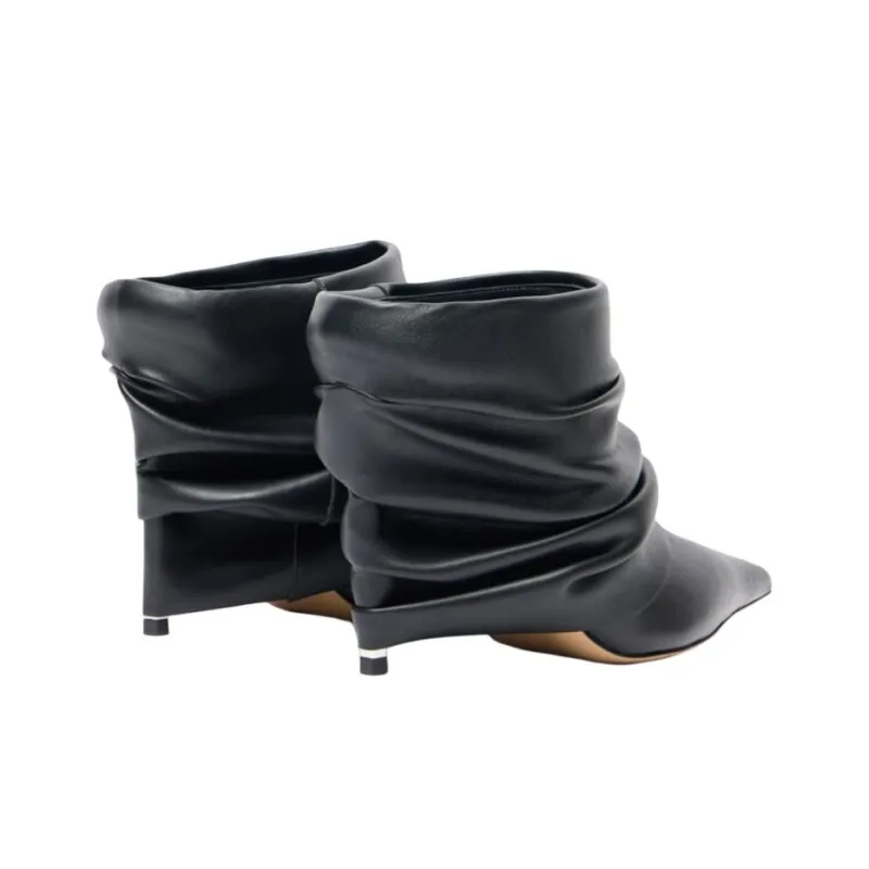 Casadei Closed Toe Slippers 10cm Women's Black-3