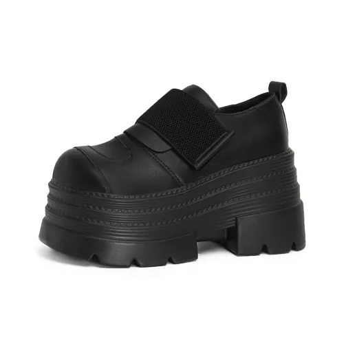 Medd Casual Single Shoes 9.5cm Women's Black
