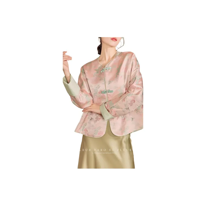 QIAOYUHUAZUN Jackets Coats Women's Pink-3