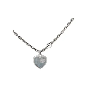 GUCCI 925 Sterling Silver Sweater Chain Women's Blue