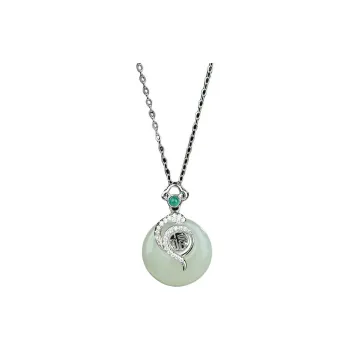 Emerald Necklaces White Jade/Pale Greenish White Jade Women's