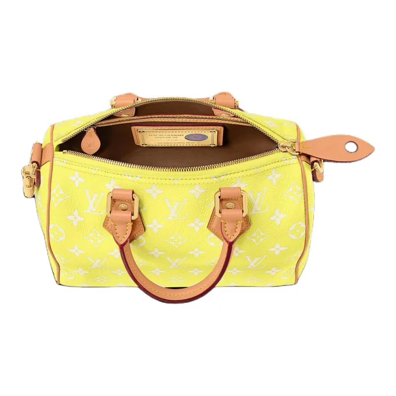 LOUIS VUITTON Speedy P9 Bandouliere 25 Lemonade Yellow-4