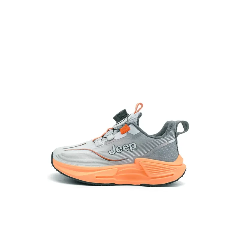 Jeep Wear-Resistant Slip-Resistant Cushioning Breathable Kids' Running Shoes Sunset Orange Kids'-0