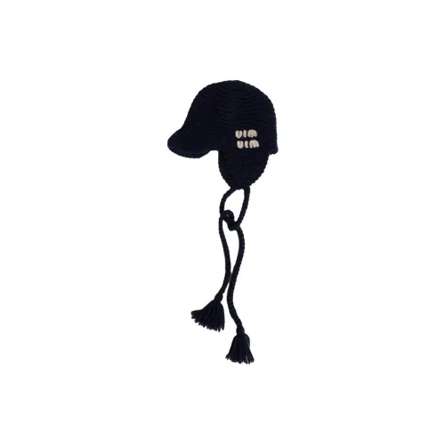 MIU MIU Wool Acrylic Hats & Caps Unisex Blue