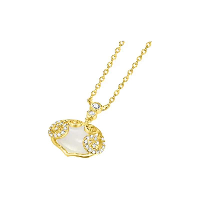 MAMADESHOUHU Chalcedony Jade Necklaces Women's-1