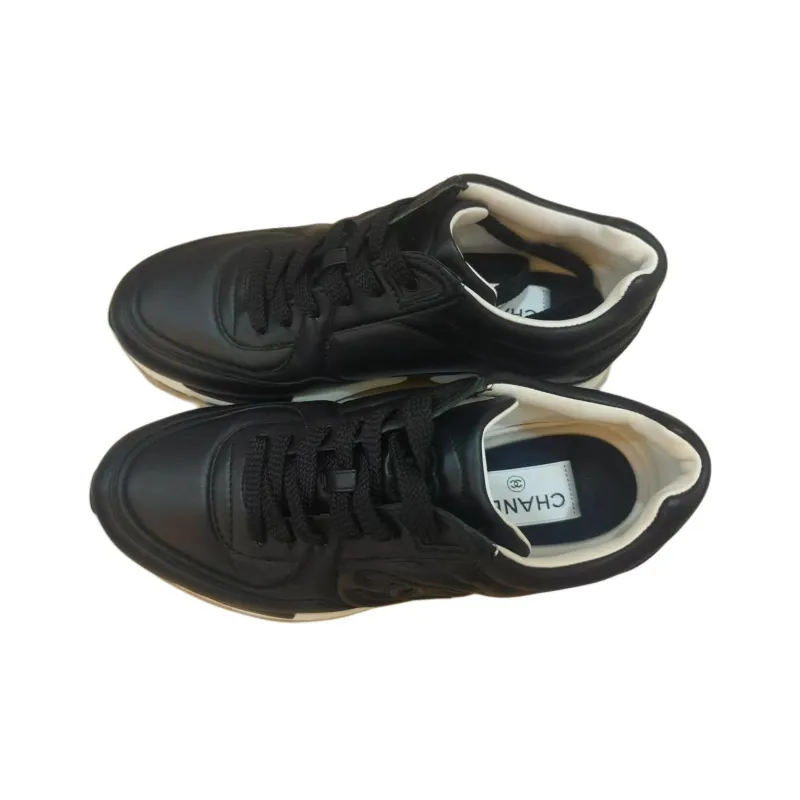 CHANEL Low Top Casual Shoes Women's Black-2