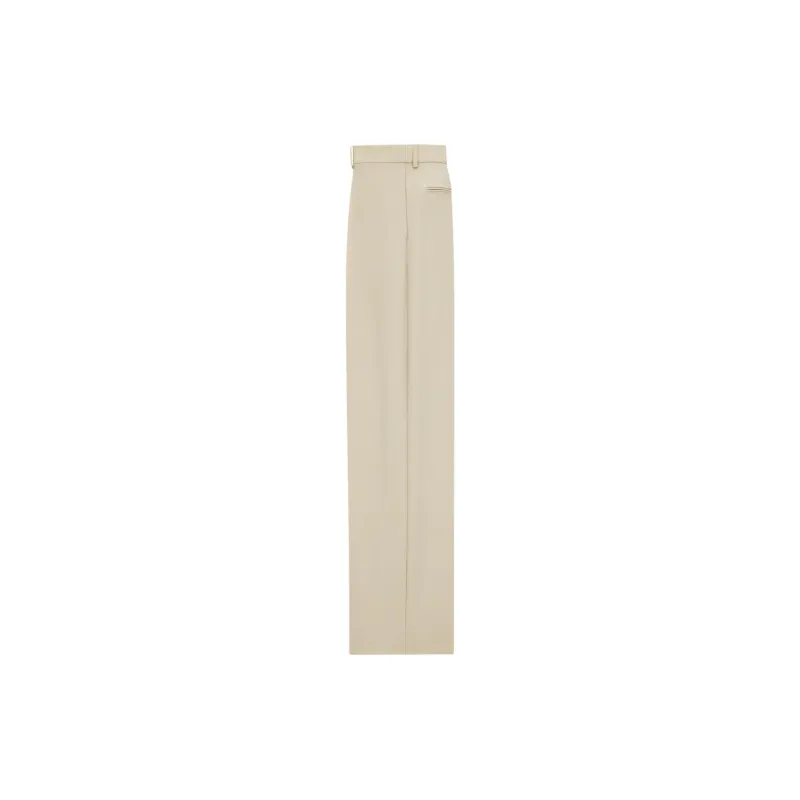 SAINT LAURENT Wool silk Trousers-1