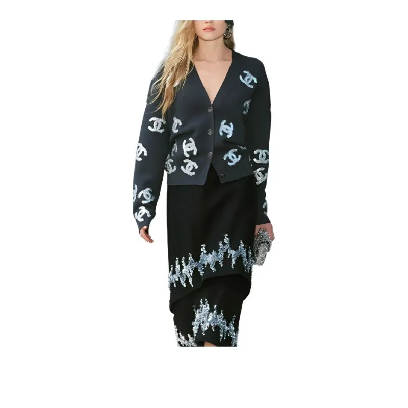 CHANEL SS22 Knitwear Women's Black-2