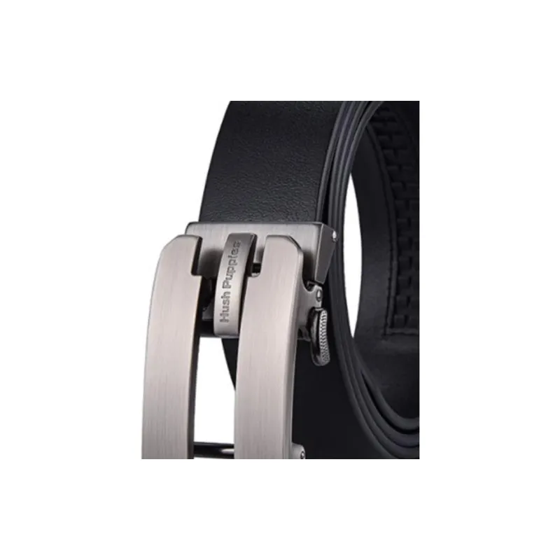 Hush Puppies Cow Leather Belts Men's Black Width 3.5CM-2