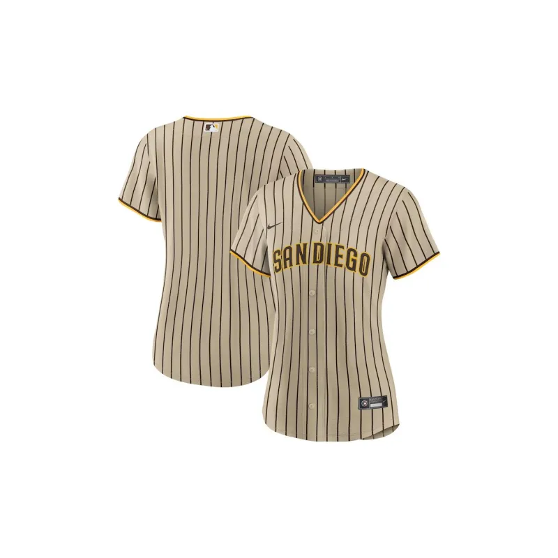 Nike Baseball Jerseys Women's Tan-2