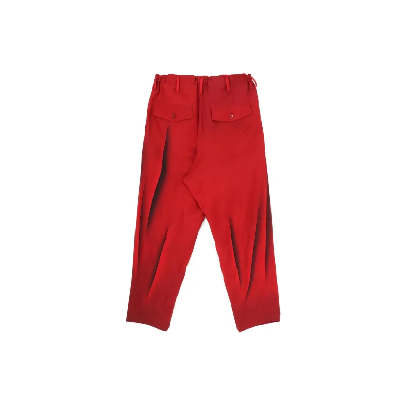Yohji Yamamoto Abstract print Silk Trousers-1
