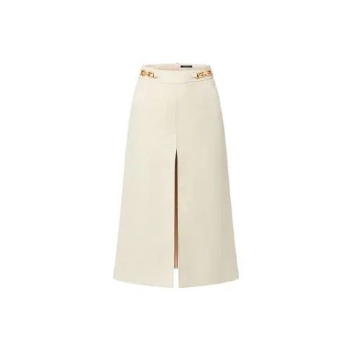 LOUIS VUITTON Chain Detail A-Line Skirt