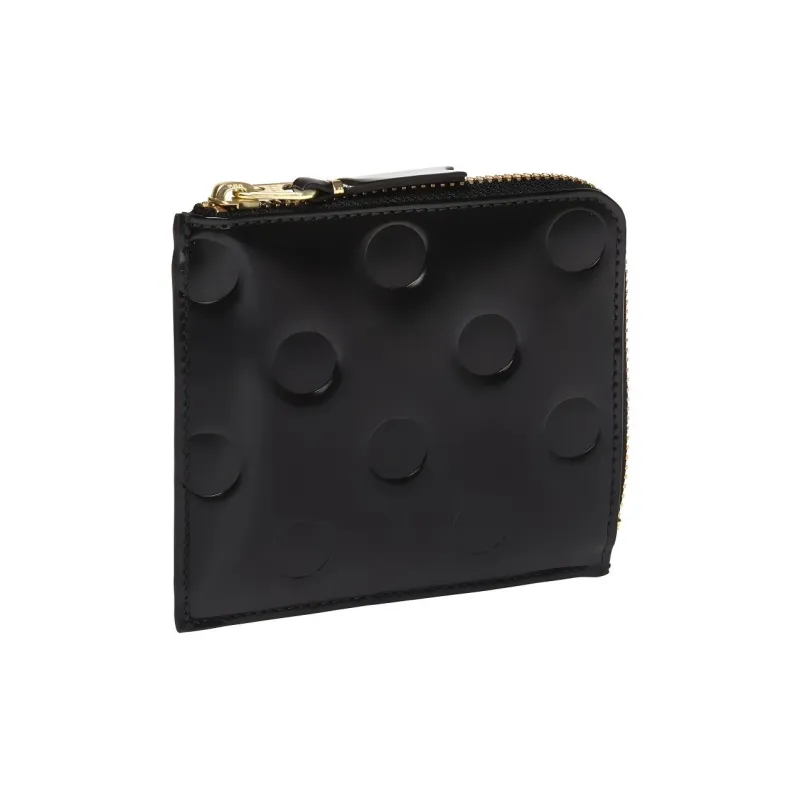 CDG Dot Embossed Zipped Wallet-1