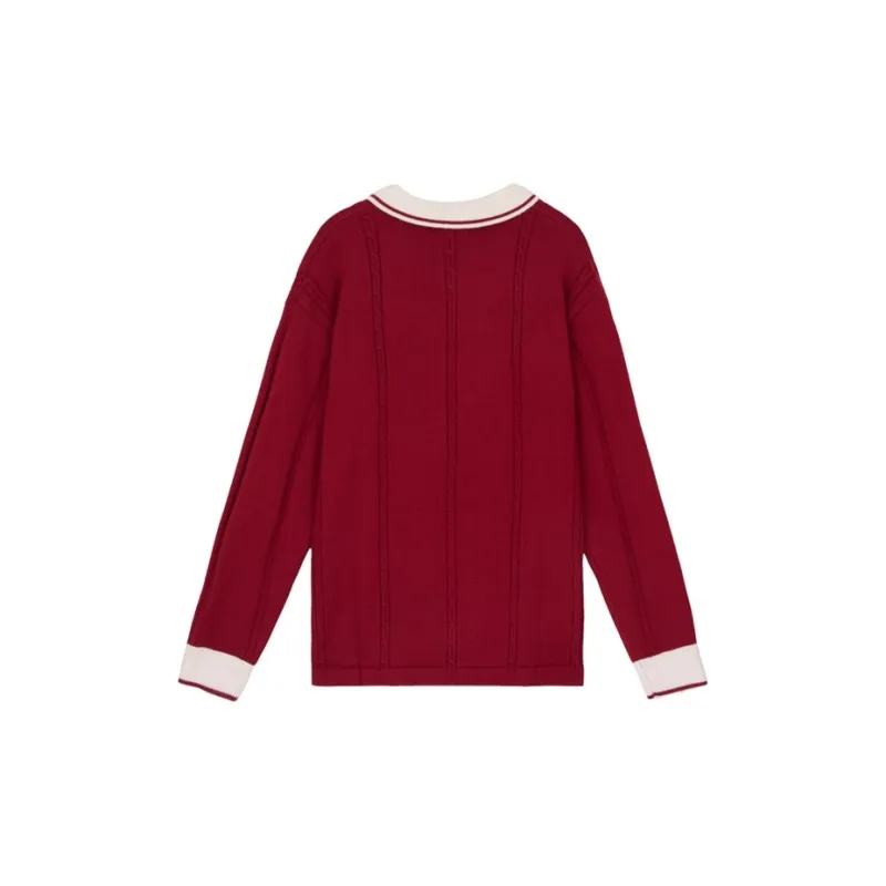 TEKEMISI Sweaters Unisex Red-1