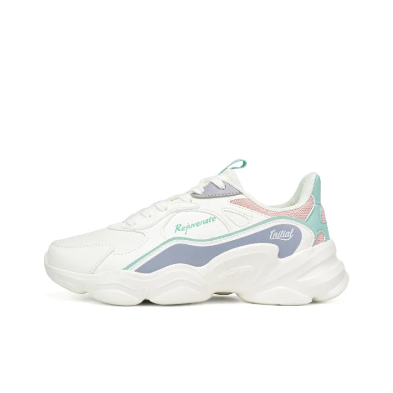 361° Wear Resistant Running Shoes Women's White Purple-0