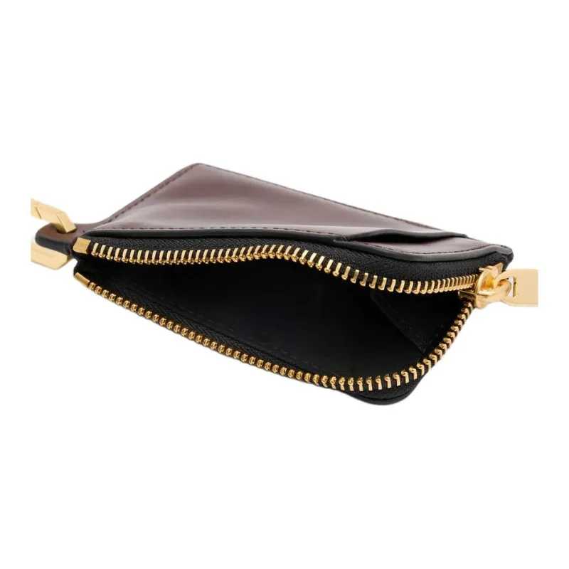 ALLSAINTS Cow Leather Wallet Women's Chocolate-3