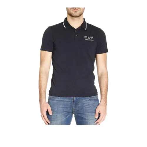 EMPORIO ARMANI EA7 SS22 Polo Shirt Men's Navy
