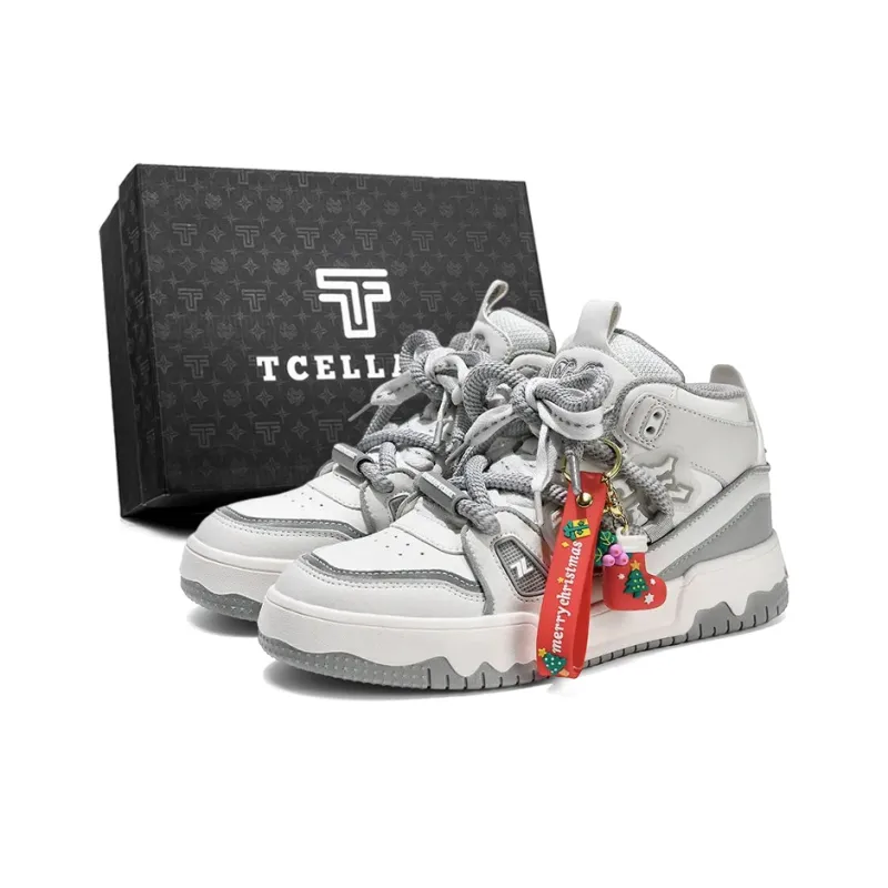TCELLARS Coverage Cushioning Abrasion Resistant Lightweight Support Mid Top Skateboard Shoes Unisex-13