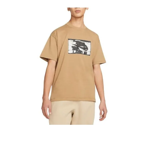 Nike T Shirts Men Khaki-0