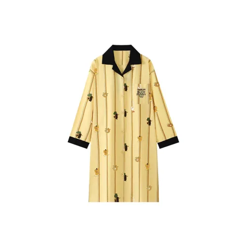 Han Ziduo Nightgown Women's Yellow