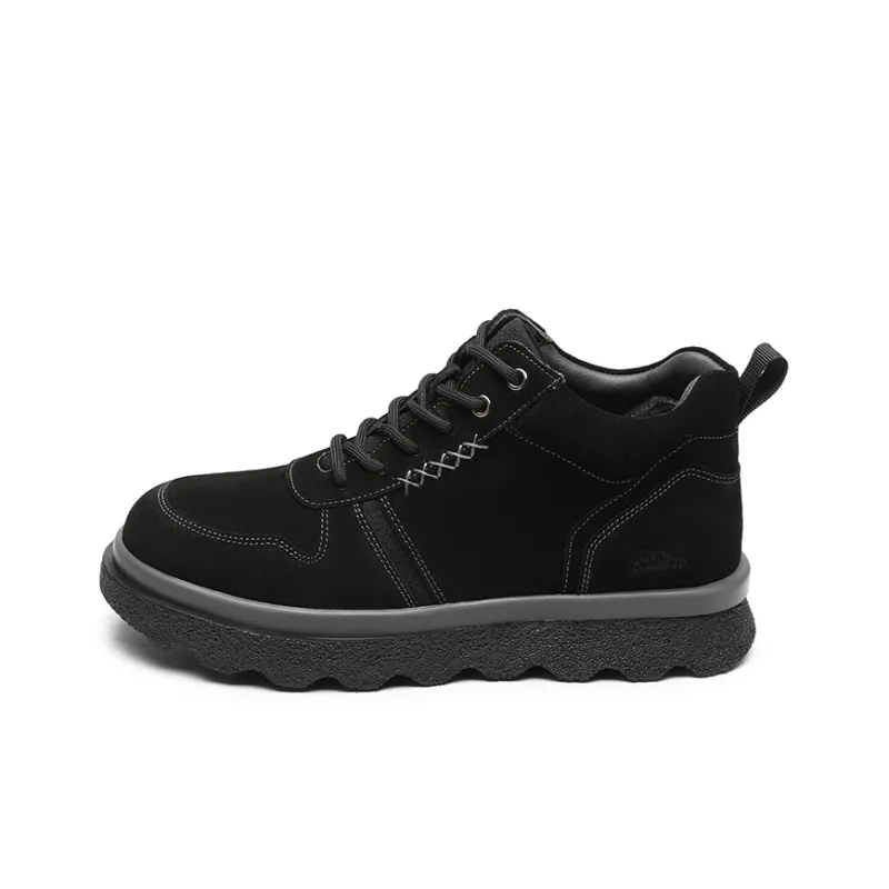 GOLDLION Ankle Boots Men Black/Earth Yellow-0