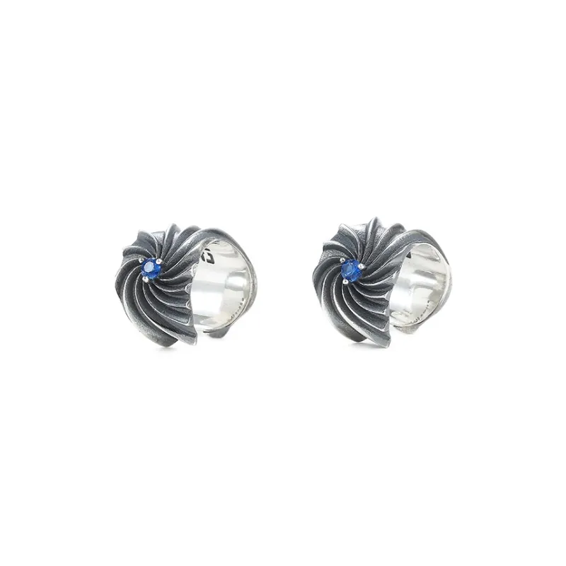 The Next Life 925 Sterling Silver Synthetic Cubic Zirconia Clip On Earrings Men's-6